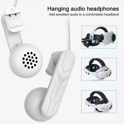 Clip-on Headphones Ultra-soft Immersive Sound for VR Headset