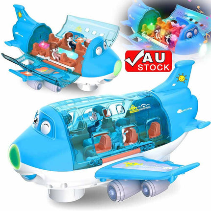 360° Rotating Electric Toy Plane with Music & Light for Kids Gift