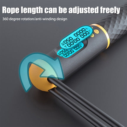 Cordless Speed Jump Rope with Digital Calorie Tracker for Fitness