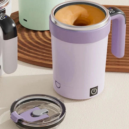 Rechargeable Automatic Stirring Cup, Magnetic Mixer Stainless Steel Coffee Mug
