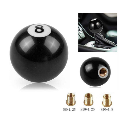 Manual Car Gear Shifter Knob, Billiard Ball Style with 3 Adapters