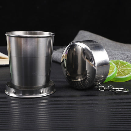 Portable Telescopic Drinking Cup 304 Stainless Steel for Campers