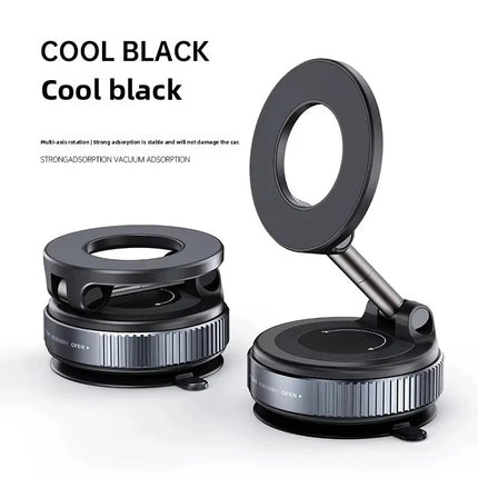 Electric Magnetic Car Phone Holder Vacuum Suction Cup 360° Rotation Mount