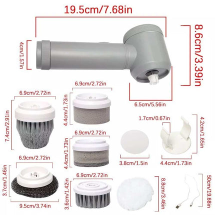 Cordless Electric Spin Scrubber Powerful Turbo Cleaning Brush Rechargeable