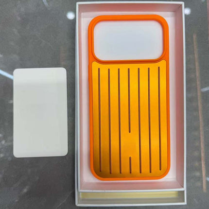 2026 New Orange Aluminum Phone Case For iPhone 15 Pro Max Cover