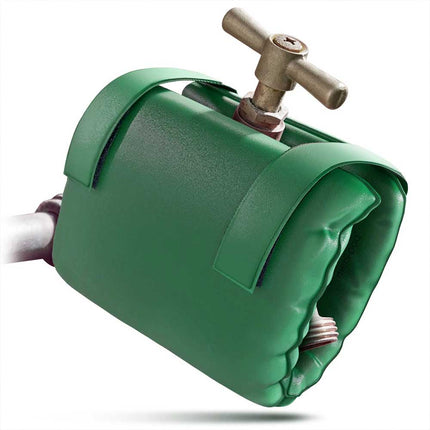2x Green Insulated Outside Tap Cover Winter Frost Protector Garden
