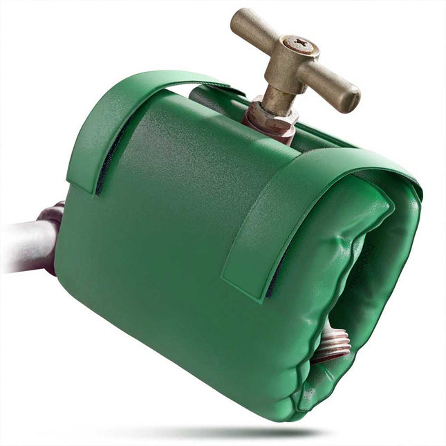 2x Green Insulated Outside Tap Cover Winter Frost Protector Garden