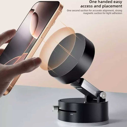 360° Rotation Magnetic Car Phone Holder Vacuum Suction Cup Mount Stand