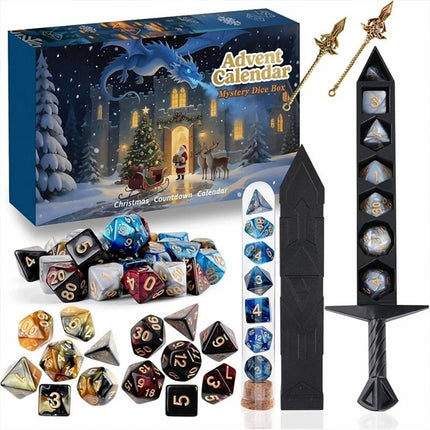 24-Day Mystery RPG Dice Box Christmas Advent Calendar 2025