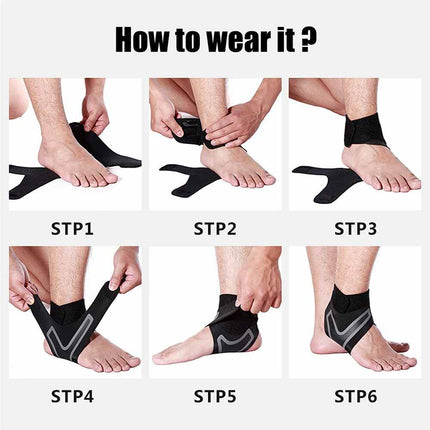1 Pair Plantar Fasciitis Therapy Wrap Heel Foot Pain Arch Support Ankle Brace