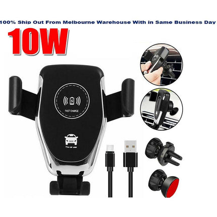 15W Wireless Car Charger Holder, Gravity Air Vent Mount, Fast Charging