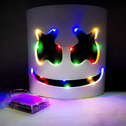 Marshmello DJ Mask Helmet Cosplay, Music Party Costume Bar Mask