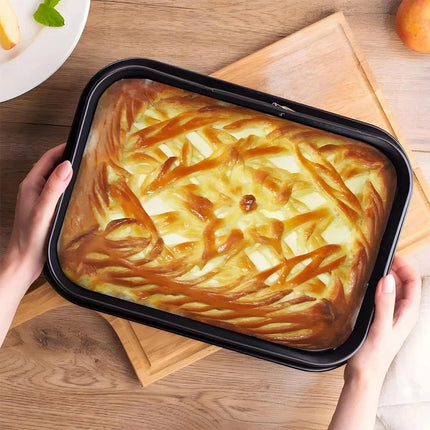 Non-Stick 28cm Springform Cake Tin Rectangular Baking Bakeware