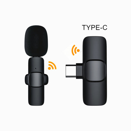 Wireless Lavalier Mini Mic for Android iPhone iPad Vlog Live Streaming