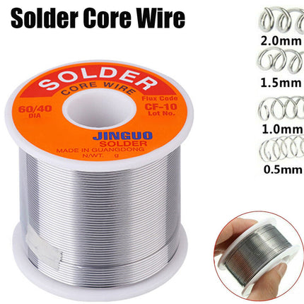 100g 60/40 Tin Lead Rosin Core Solder Wire, 0.5-2mm 2% Flux Reel