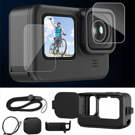 Protective Silicone Case Kit for GoPro Hero 11/10/9 Black Accessories