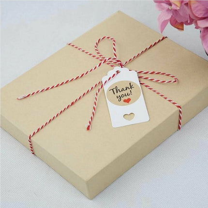 100m Red White Twine Jute Cotton String Gift Wrap Christmas Craft Decor