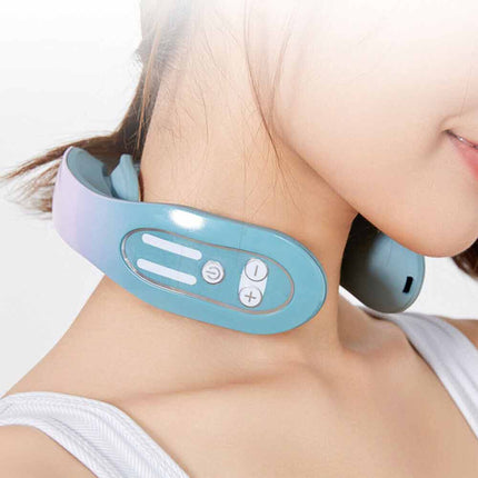 Smart Neck Massager with Heat, Lightweight USB Rechargeable Micro Electric