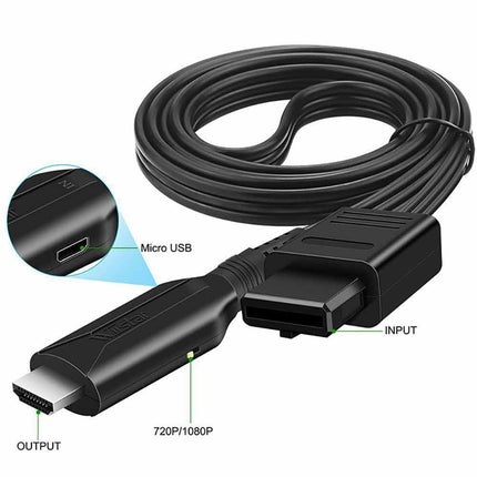 N64 to HDMI Converter Adapter for Nintendo 64 Console, AV to HDMI Cable