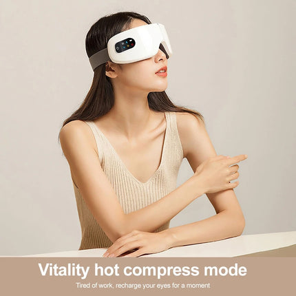 Eye Massager with Heat & Bluetooth Music – Reduce Strain, Relax