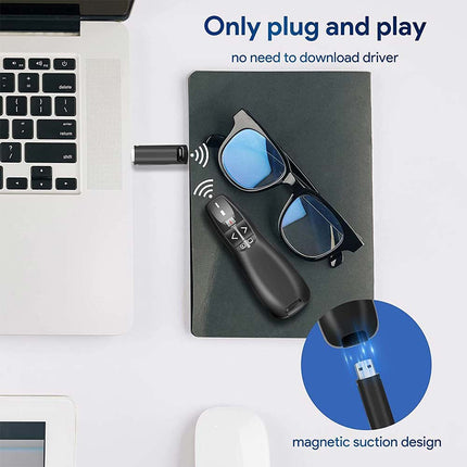 Wireless Presenter Remote, PPT Clicker Presentation Pen Controller