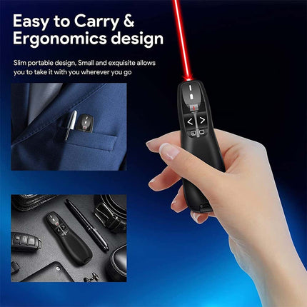 Wireless Presenter Remote, PPT Clicker Presentation Pen Controller