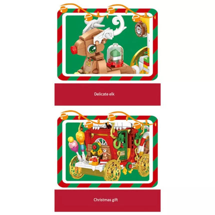 Mini Building Blocks Bricks Girls Toy Christmas Gift Elk Santa Snowman