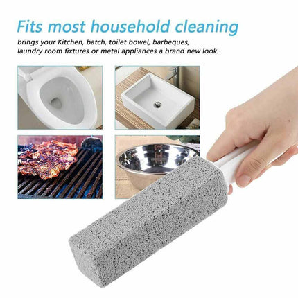 2X Pumice Stone Wand Tile Cleaning Stains Brush Tool Toilet Bathtub