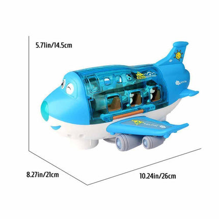 360° Rotating Electric Toy Plane with Music & Light for Kids Gift