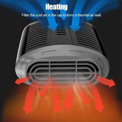 Portable 12V DC Electric Car Heater Defogger Defroster Demister Fan