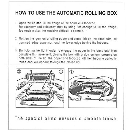 2x Automatic Cigarette Rolling Machine with Box Case for Tobacco