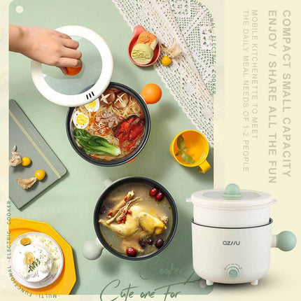 Small Electric Cooker Boiling Stewing Pot Portable Travel Dormitory Kitchen
