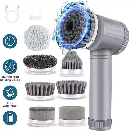 Cordless Electric Spin Scrubber Powerful Turbo Cleaning Brush Rechargeable