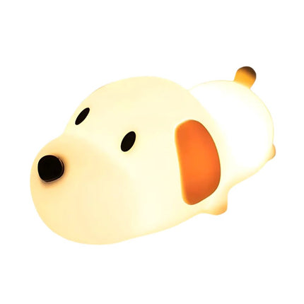 LED Silicone Puppy Touch Night Light Rechargeable Cute Bedroom Decor