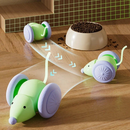 Electric Mouse Car Automatic Interactive Cat Toy Teaser Kitten