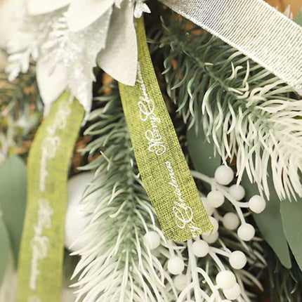 Christmas Door Wreath Xmas Wall Hanging Garland Flower Party Decor