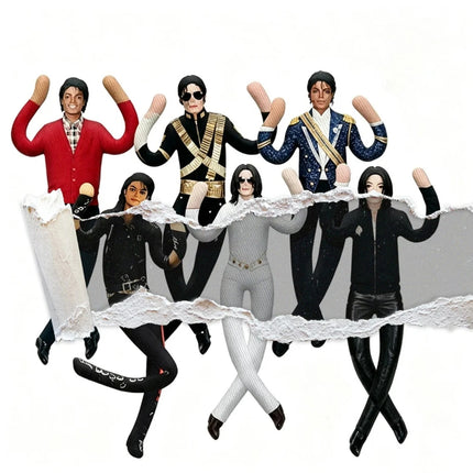 6PCS 28cm Pop Icon Plush Figure Doll with Joint Mobility Toy