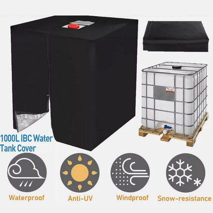 Heavy Duty IBC Water Tank Cover Waterproof For 1000L Container UV Protective