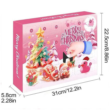 2025 Christmas Countdown Advent Calendar Pink Duck Daily Surprise