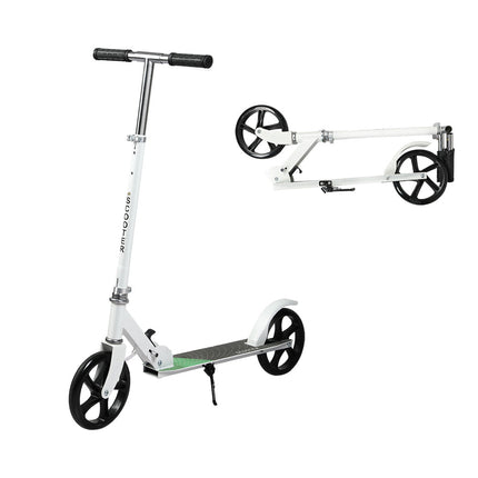MONVELO Folding Scooter Dual Large Wheels White-2006732742351523840