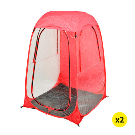 2x Mountview Pop Up Tent Camping Weather Red-2006732914611589120
