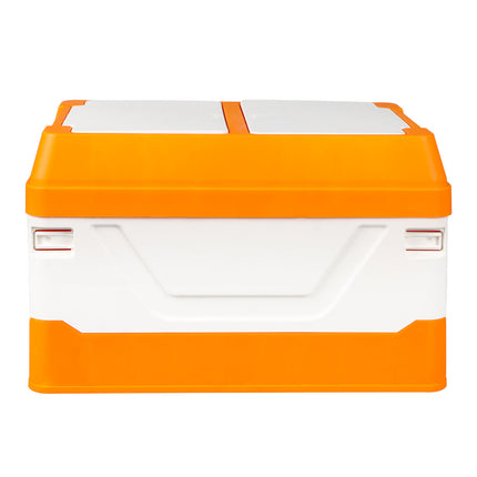 Car Boot Organiser 2 Layer Foldable Orange-2018816708256600065