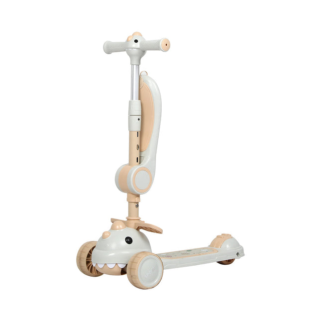BoPeep Foldable Kids Scooter Flip-able Seat Beige-2006732821045055489