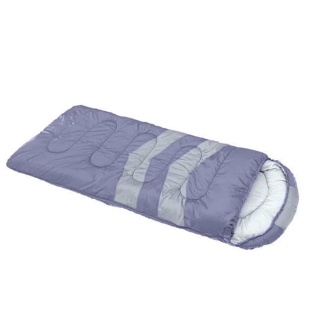 Mountview Single Sleeping Bag Bags Outdoor Grey-2006732920684941313