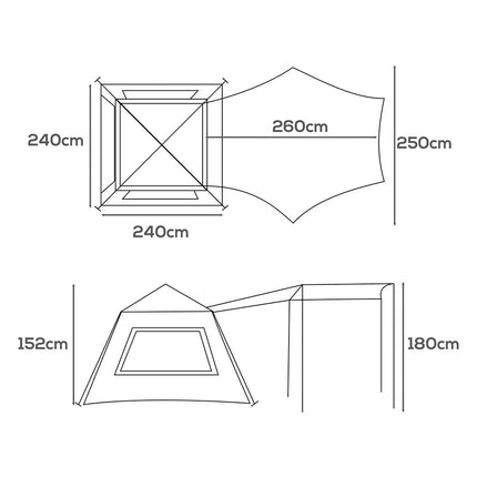 Mountview Instant Pop up Tent Automatic-2006732918503903234