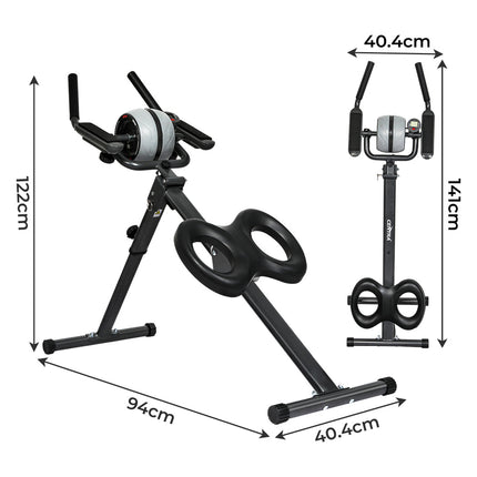 Centra Folding Ab Machine Roller Wheel Workout Mat-2018816866780319746