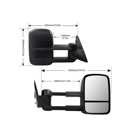 Galvan 2x Extendable Towing Mirrors-2018816883003887618