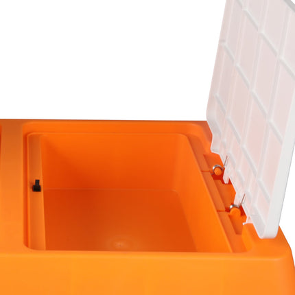 Car Boot Organiser 2 Layer Foldable Orange-2018816708256600067