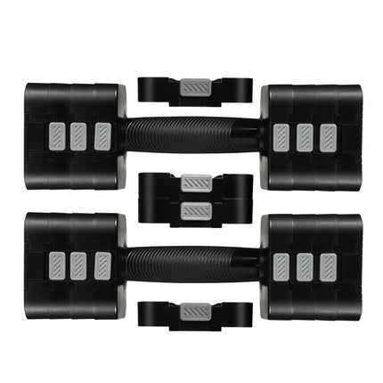 Centra A Pair 2.8KG-10KG Dumbbells Black-2018816875621912581